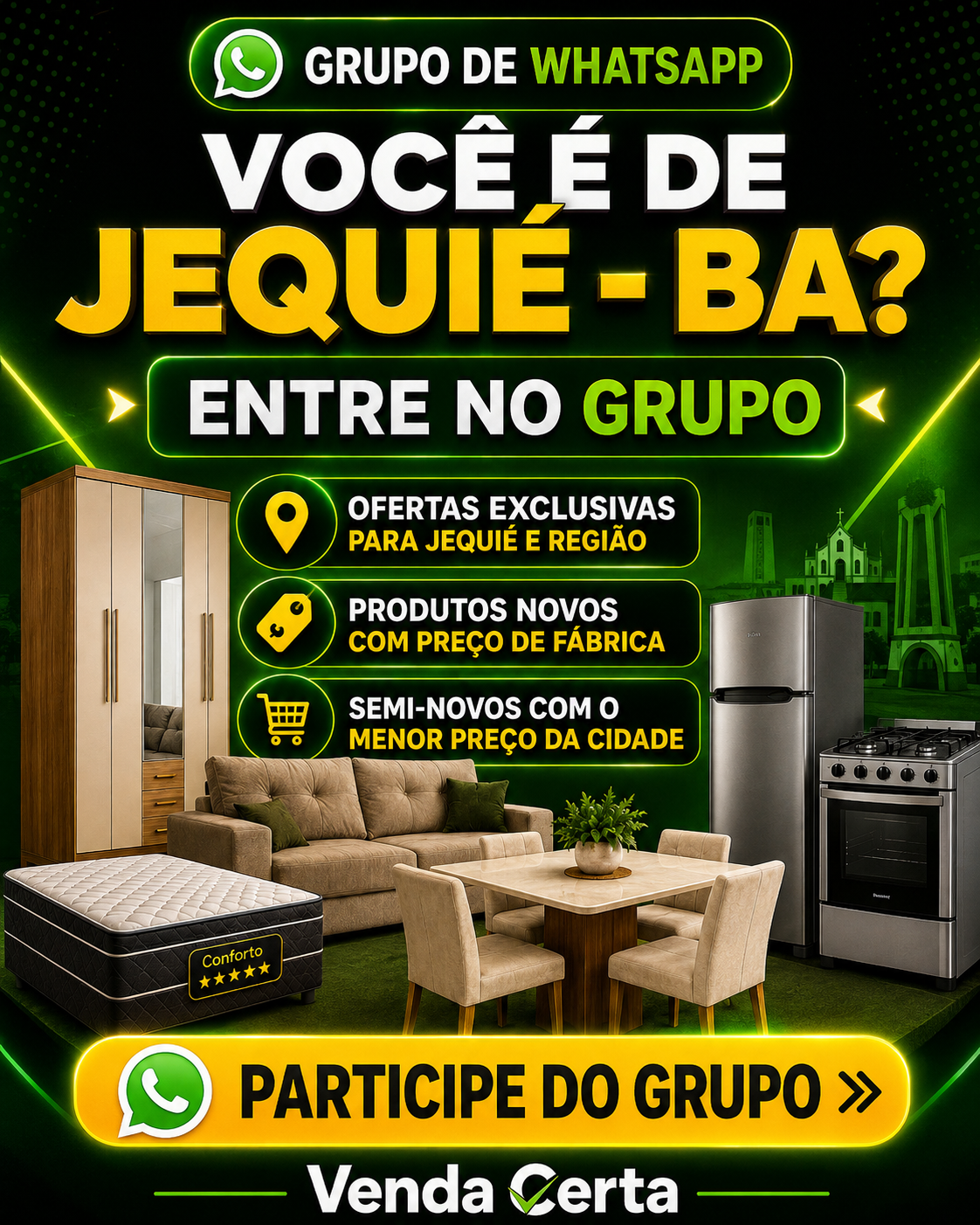 Grupo de WhatsApp da Venda Certa para Jequié e região